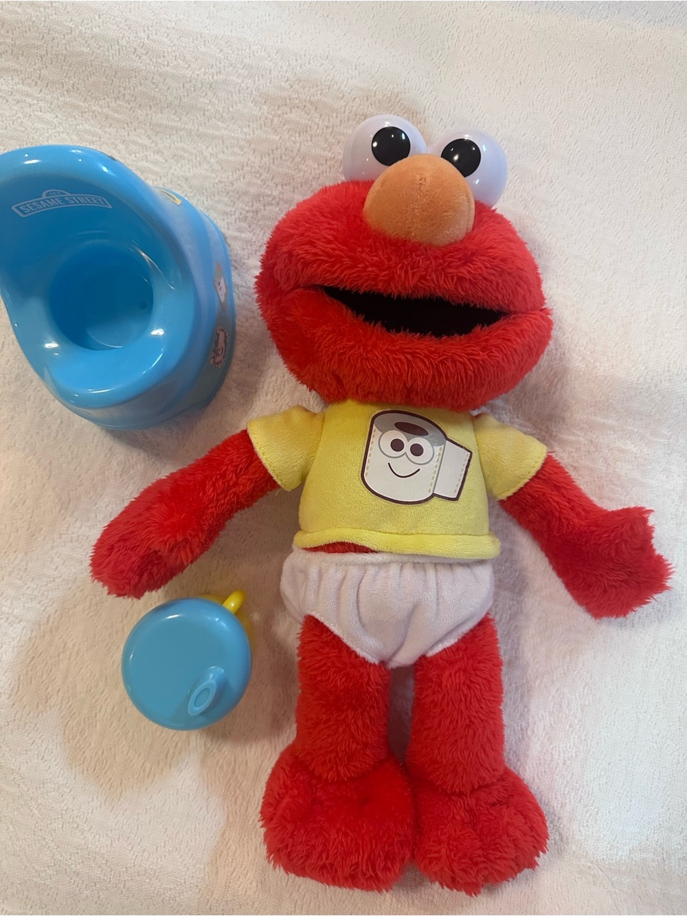 Sesame Street Potty Time Elmo Talking Plush Potty Training Toy
